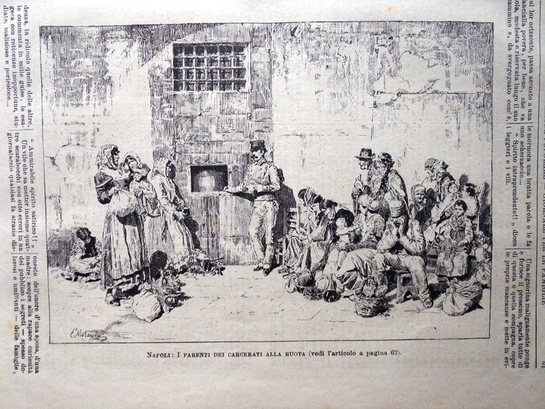 L'illustrazione Popolare 27 Gennaio 1889 Dogali Ercole Dembowski Carcerati Ruota