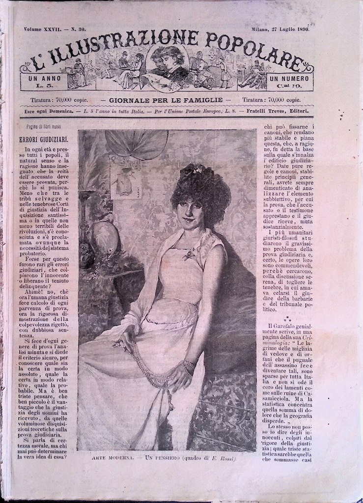 L'Illustrazione Popolare 27 Luglio 1890 Manovre Navali Leopoldo II Giardino …