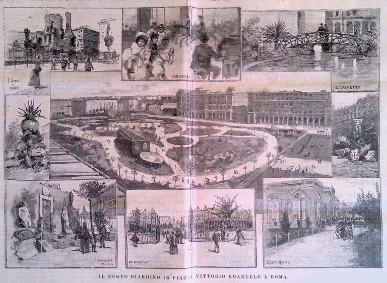 L'Illustrazione Popolare 27 Luglio 1890 Manovre Navali Leopoldo II Giardino …