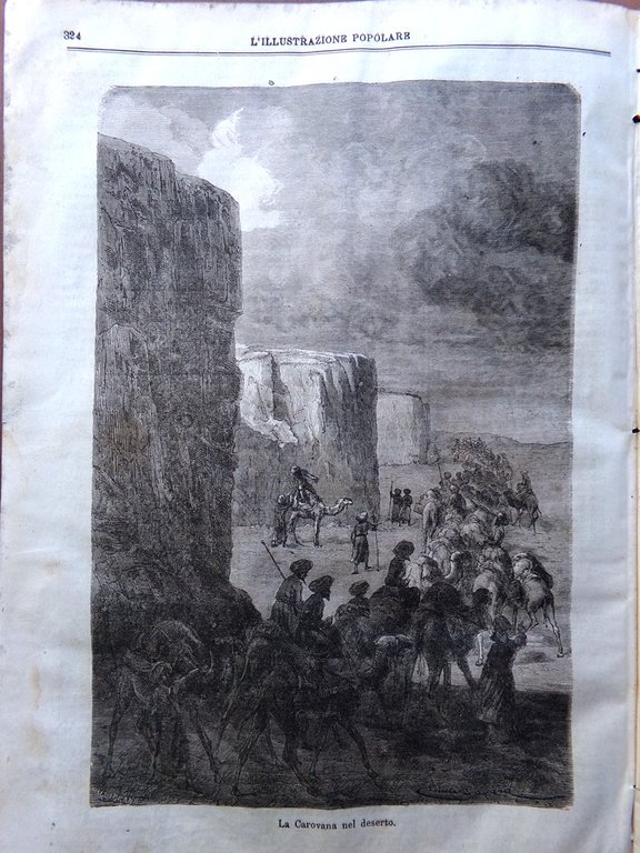 L'illustrazione Popolare 27 Marzo 1870 Sant'Elmo Napoli Carovana Papa Basilica