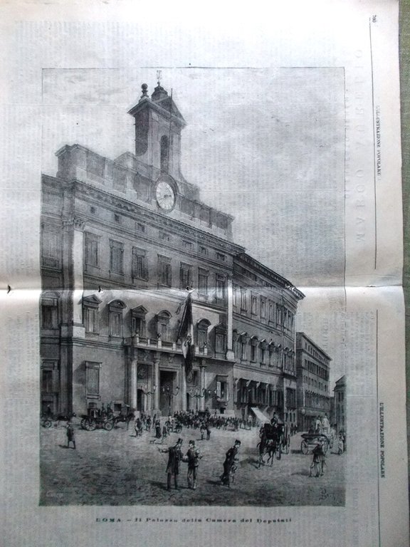 L'illustrazione Popolare 27 Novembre 1881 Lacour Renan Rubattino Figure Popolari