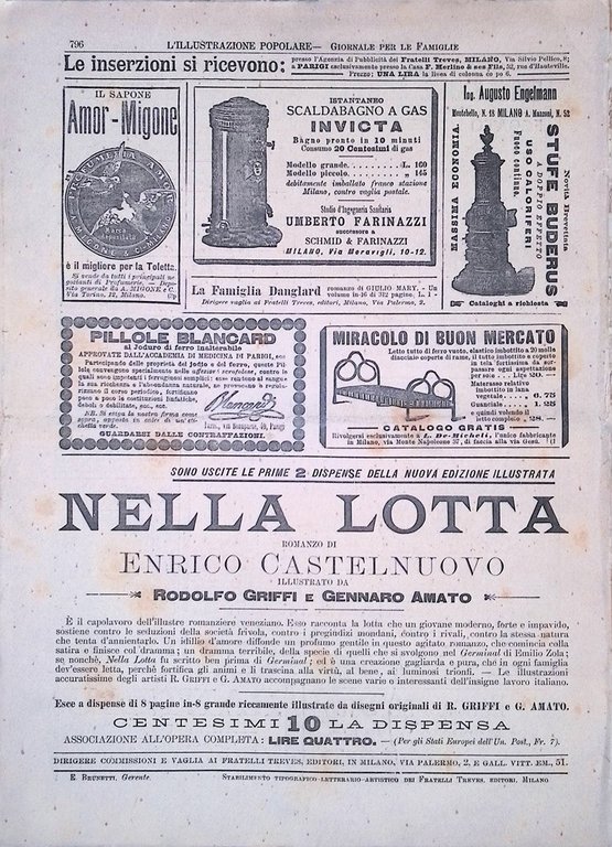 L'Illustrazione Popolare 27 Novembre 1892 Ferrovia di Ovada Asti Genova …