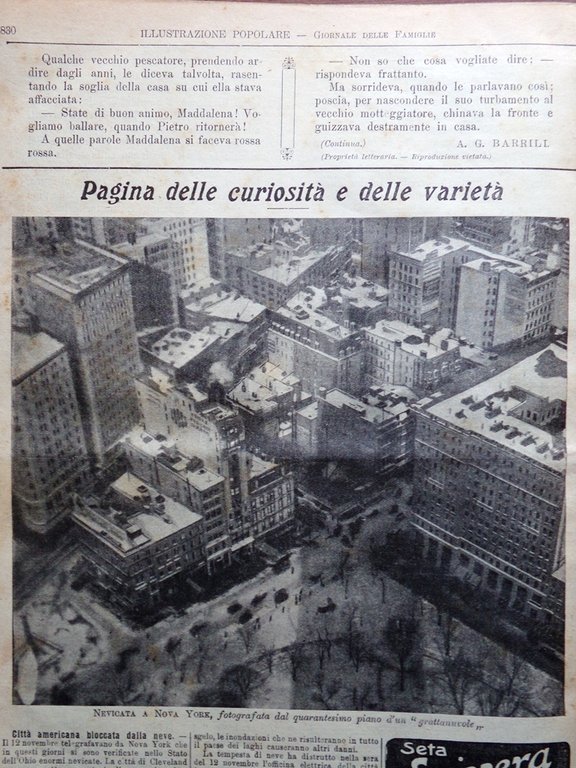 L'Illustrazione Popolare 27 Novembre 1913 Louis Pasteur Mascagni Telefono Marchi