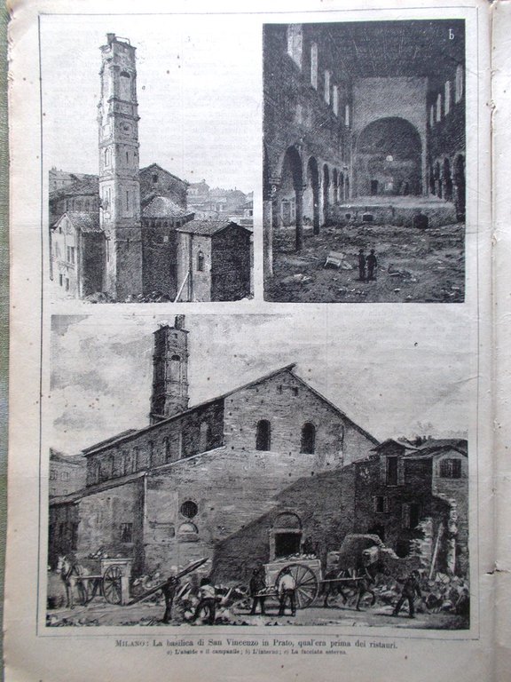 L'illustrazione Popolare 27 Ottobre 1889 Streghe Vincenzo Prato Orleans Luigi …