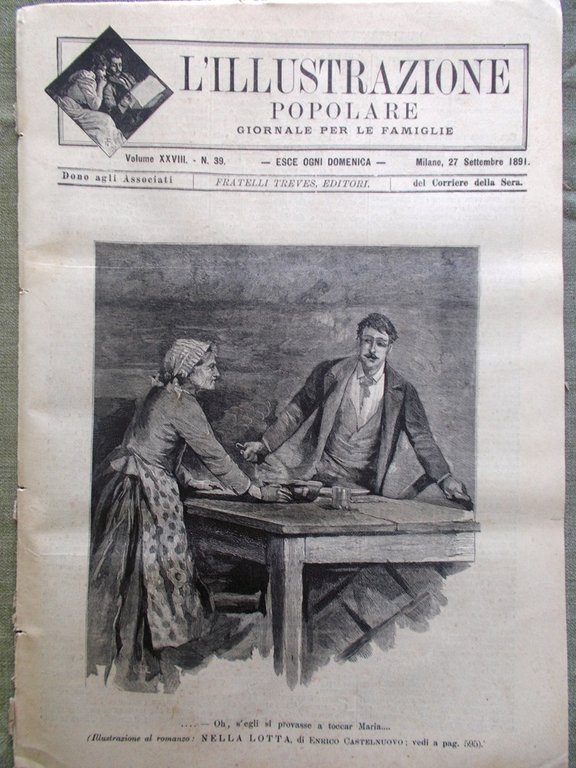 L'illustrazione Popolare 27 Settembre 1891 Sahara Castagnola Poldi Pezzoli Asia | Immagine Gallery 1