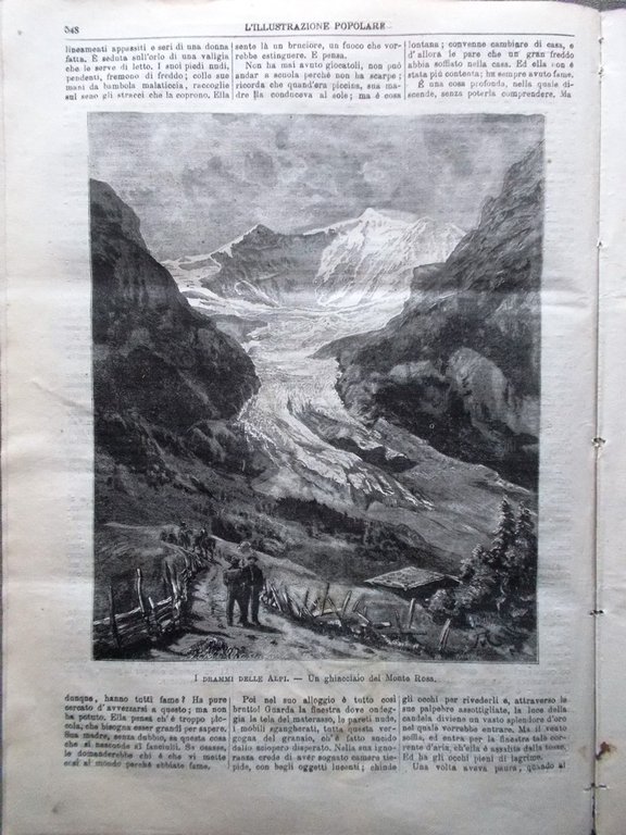 L'illustrazione Popolare 28 Agosto 1881 Drammi delle Alpi Igiene Sonno …