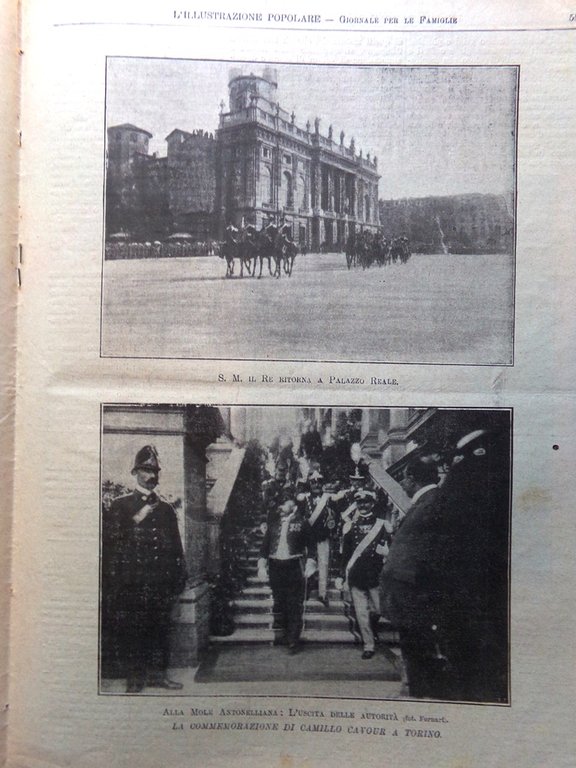 L'Illustrazione Popolare 28 Agosto 1910 Dante Alighieri Esposizione di Bruxelles