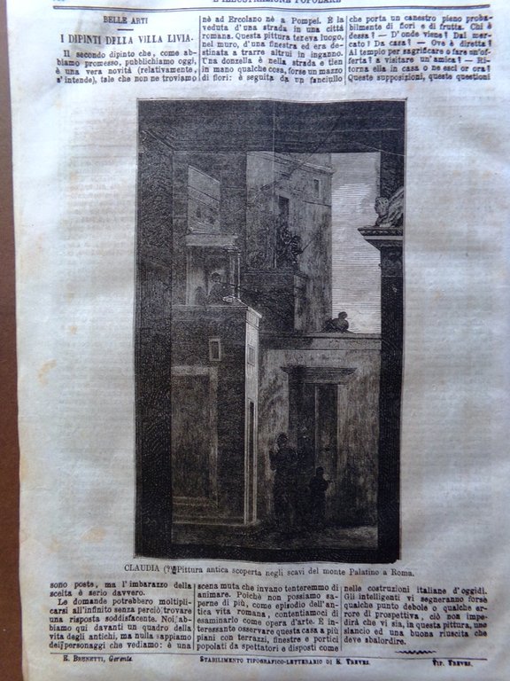 L'Illustrazione Popolare 28 Marzo 1872 Edward Stanley Alessandro Volta Telegrafo