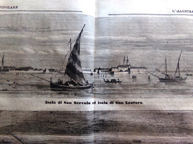 L'illustrazione Popolare 28 Novembre 1869 Ferdinand Lesseps Canale Suez Venezia