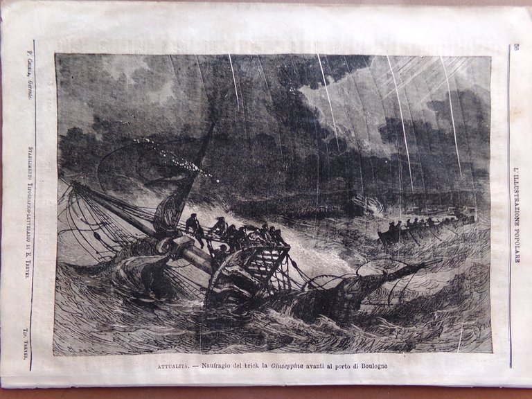 L'illustrazione Popolare 28 Novembre 1869 Ferdinand Lesseps Canale Suez Venezia