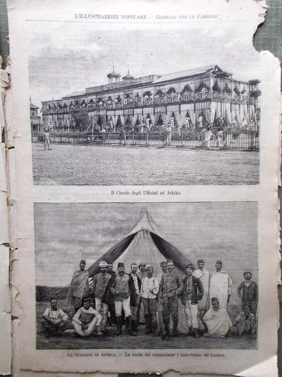 L'illustrazione Popolare 29 Dicembre 1889 Orero Capitano Casati Henry Stanley