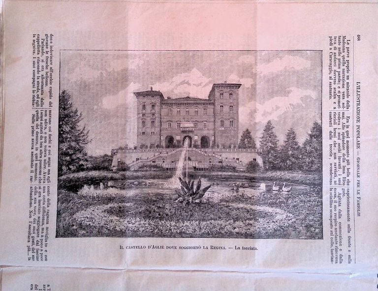 L'Illustrazione Popolare 3 Agosto 1890 Casati Stanley Schiavi Castello di …