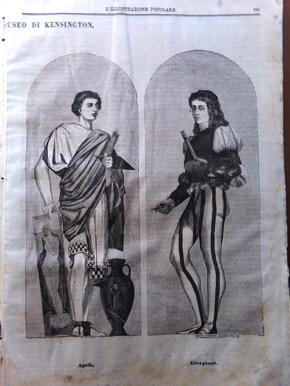 L'illustrazione Popolare 3 Aprile 1870 Artisti Museo Kensington Farfalle Apelle