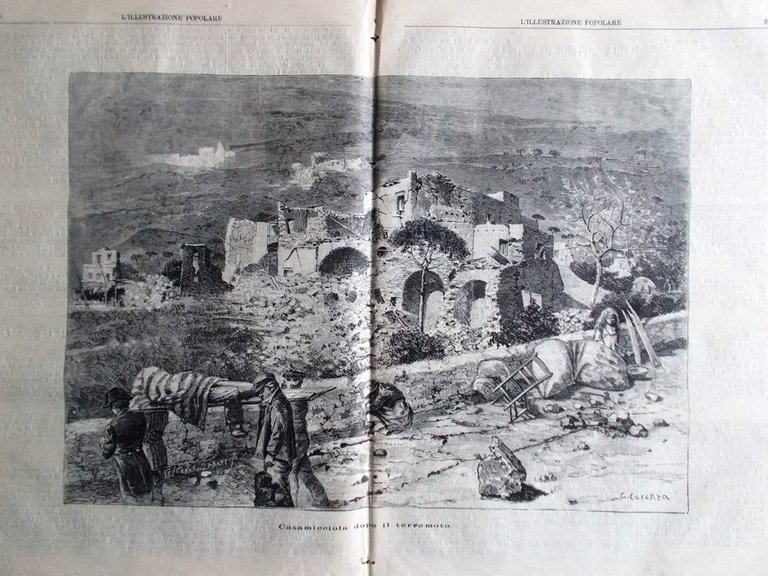 L'illustrazione Popolare 3 Aprile 1881 Terremoto Casamicciola Mongolia Ravenna