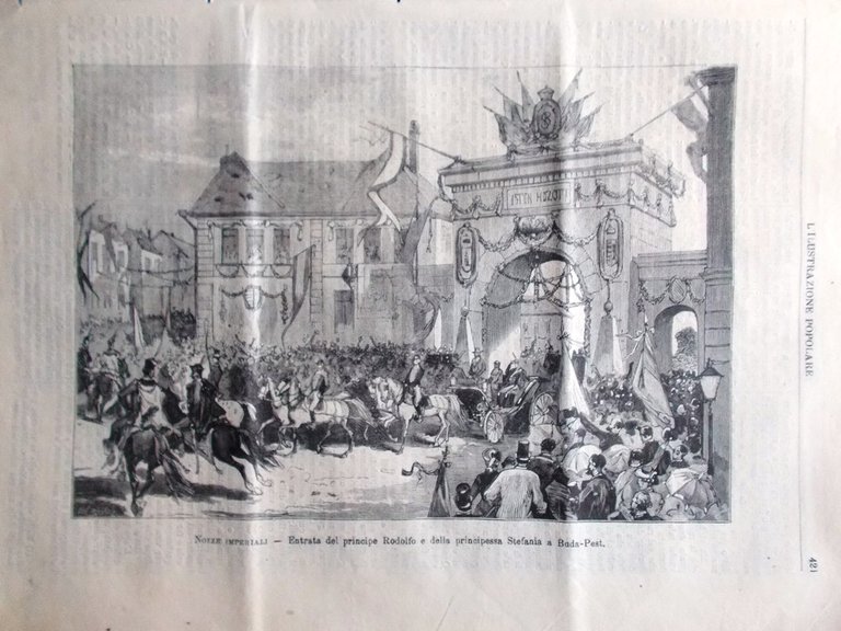 L'illustrazione Popolare 3 Luglio 1881 Terremoto Armenia Calcide Canton Cina …