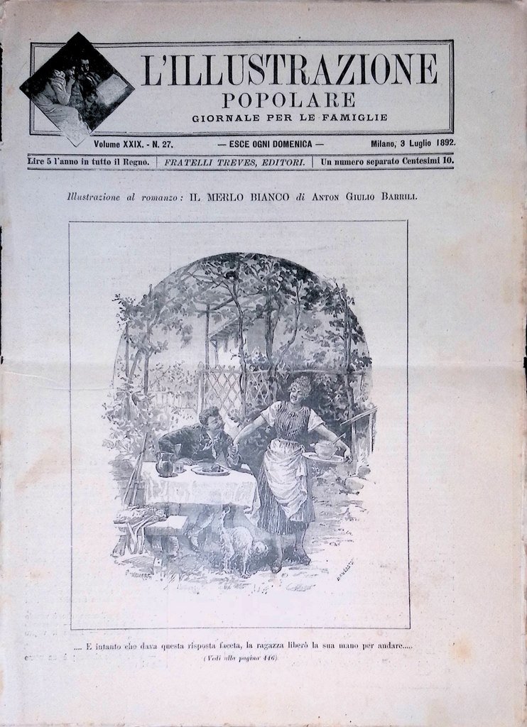 L'Illustrazione Popolare 3 Luglio 1892 Sovrani Potsdam Garibaldi Palermo Donna