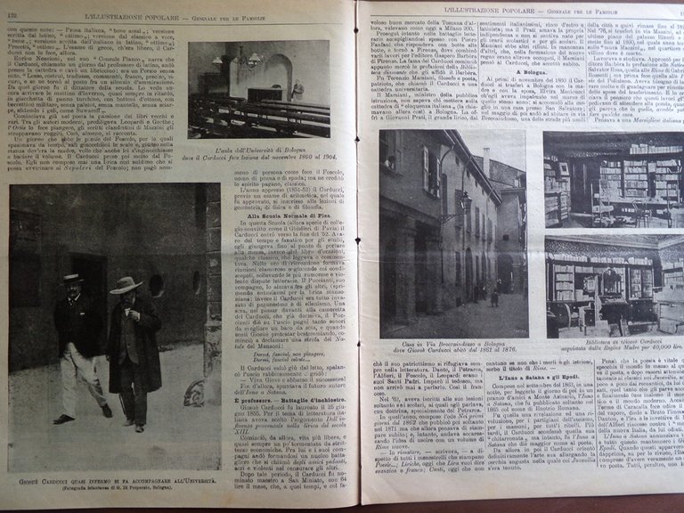 L'illustrazione Popolare 3 Marzo 1907 Morte di Giosuè Carducci Numero …