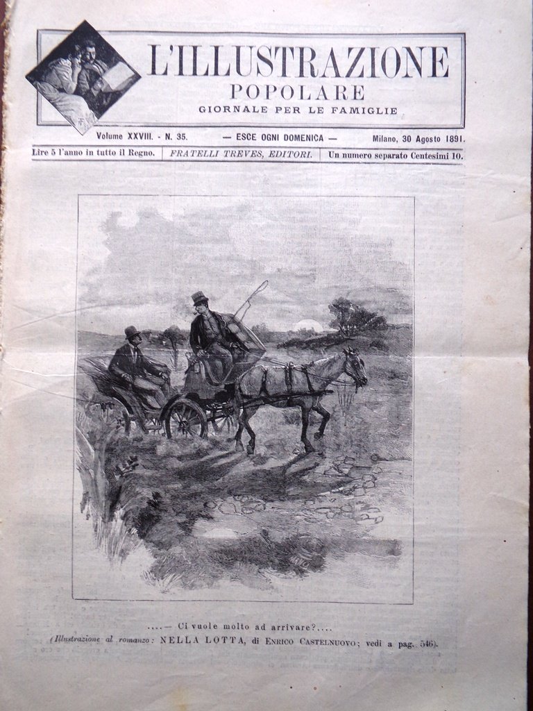 L'illustrazione Popolare 30 Agosto 1891 Acqui Santuario di Mondovì Rocciamelone