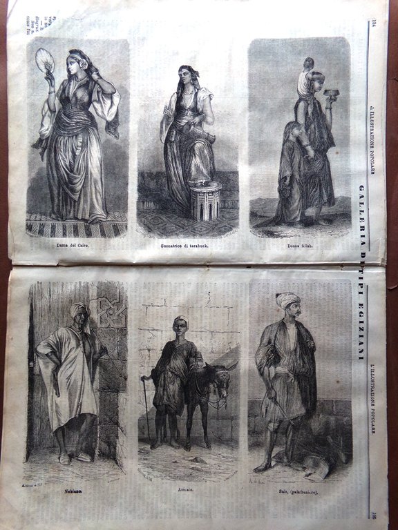 L'illustrazione Popolare 30 Dicembre 1869 Crémieux Egiziani Rispetto Pietroburgo