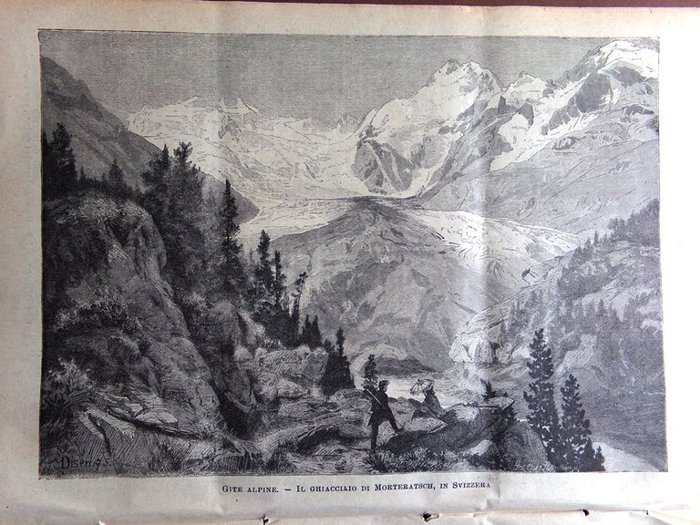 L'illustrazione Popolare 30 Maggio 1886 Leggenda Ghiacciaio Morteratsch Pozzuoli
