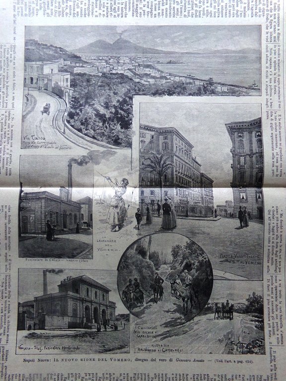 L'Illustrazione Popolare 30 Settembre 1894 Napoli Rione Vomero Moschea Cassala