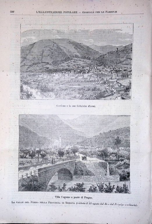 L'Illustrazione Popolare 31 Agosto 1890 Società Ginnastiche Valle del Ferro …