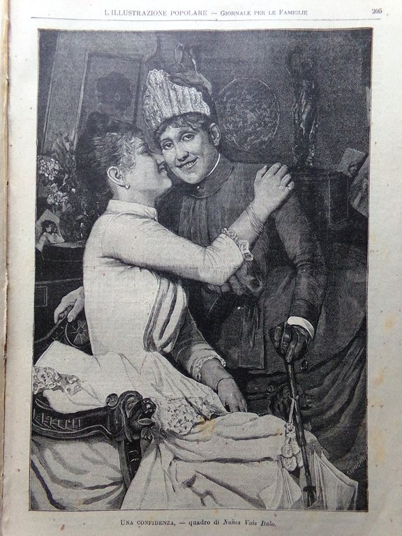 L'illustrazione Popolare 31 Marzo 1889 Santa Cecilia Agostino Montefeltro Doda