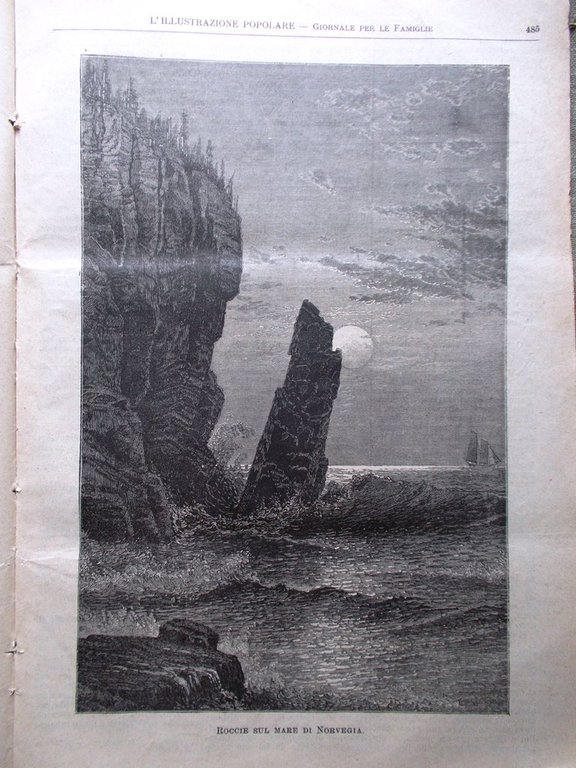 L'illustrazione Popolare 4 Agosto 1889 Amari Ghiron Annamita Via Mala …