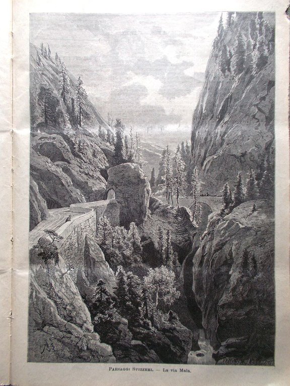 L'illustrazione Popolare 4 Agosto 1889 Amari Ghiron Annamita Via Mala …