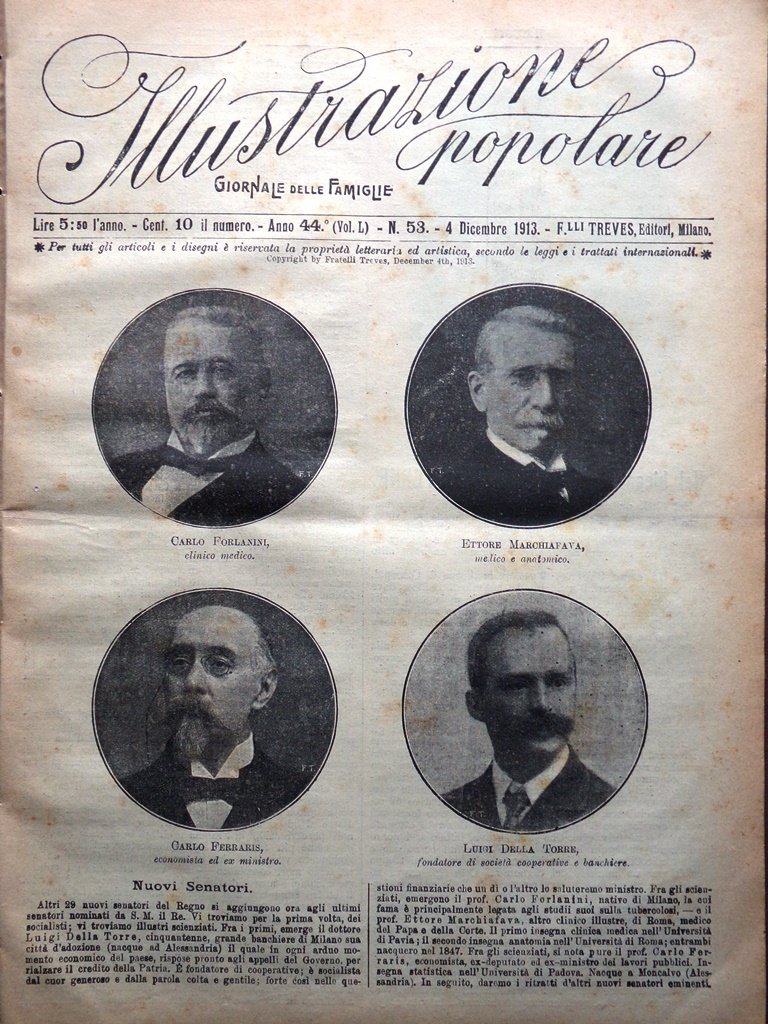 L'Illustrazione Popolare 4 Dicembre 1913 Sterne Rivolta Messico Nave San …