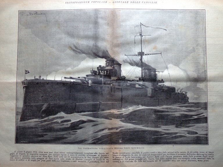 L'Illustrazione Popolare 4 Dicembre 1913 Sterne Rivolta Messico Nave San …