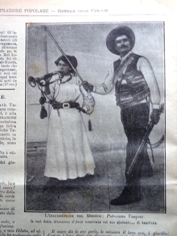 L'Illustrazione Popolare 4 Dicembre 1913 Sterne Rivolta Messico Nave San …