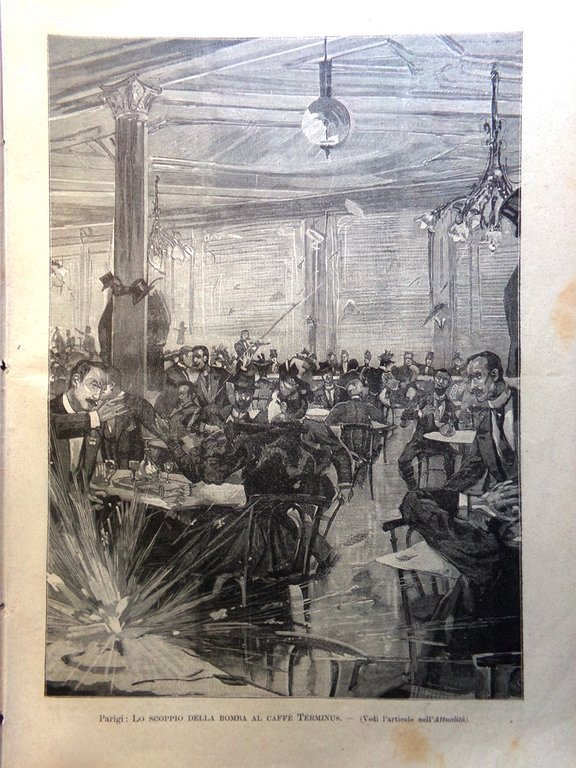 L'Illustrazione Popolare 4 Marzo 1894 Calcutta Ligorneto Scoppio Caffè di …