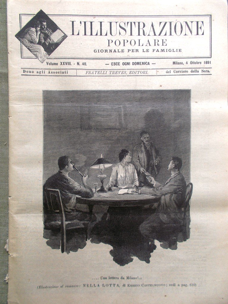 L'illustrazione Popolare 4 Ottobre 1891 Garibaldi Moltke Esposizione Praga Pamir