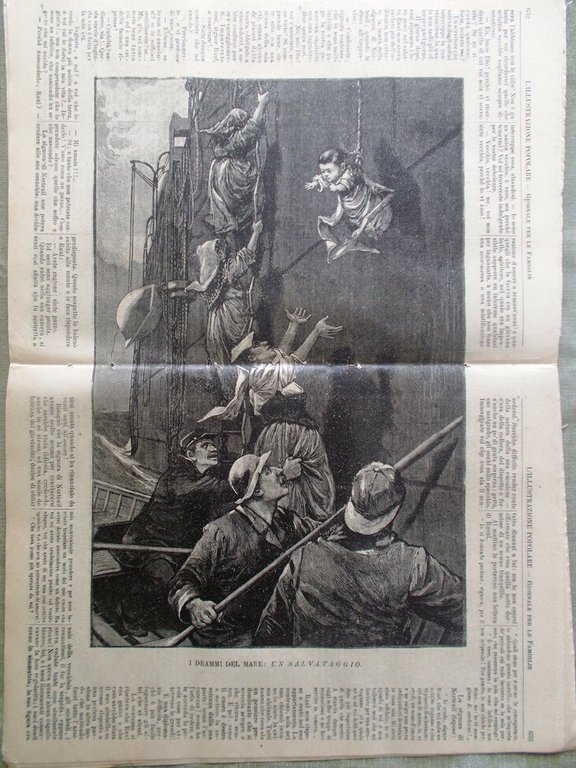 L'illustrazione Popolare 4 Ottobre 1891 Garibaldi Moltke Esposizione Praga Pamir