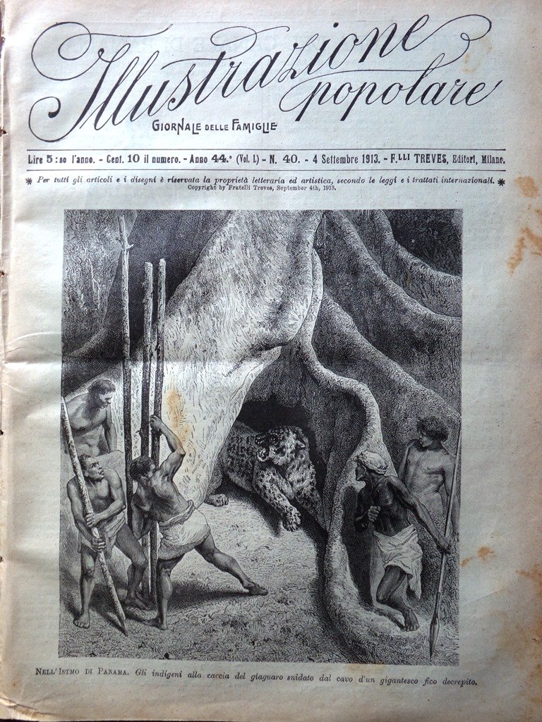 L'Illustrazione Popolare 4 Settembre 1913 Agrigento Apertura Canale Panama Colon