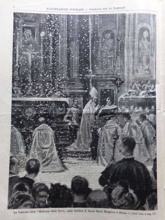 L'Illustrazione Popolare 5 Gennaio 1902 Teatro Scala Milano Madonna della …