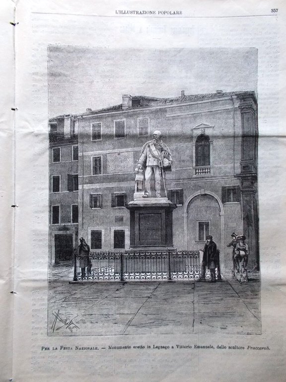 L'illustrazione Popolare 5 Giugno 1881 Tibet Fiume Monte Fuji Legnago …