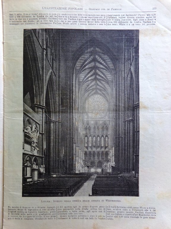 L'Illustrazione Popolare 5 Giugno 1910 Incoronazione Giorgio V Nievo Cannizzaro