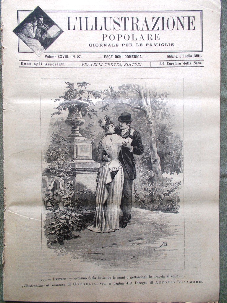 L'illustrazione Popolare 5 Luglio 1891 Munchenstein Panamick Corazzata Sicilia