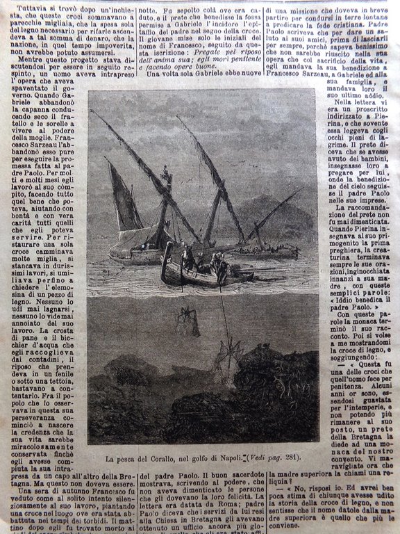 L'illustrazione Popolare 5 Marzo 1871 San Marino Caprera Garibaldi Pesca …