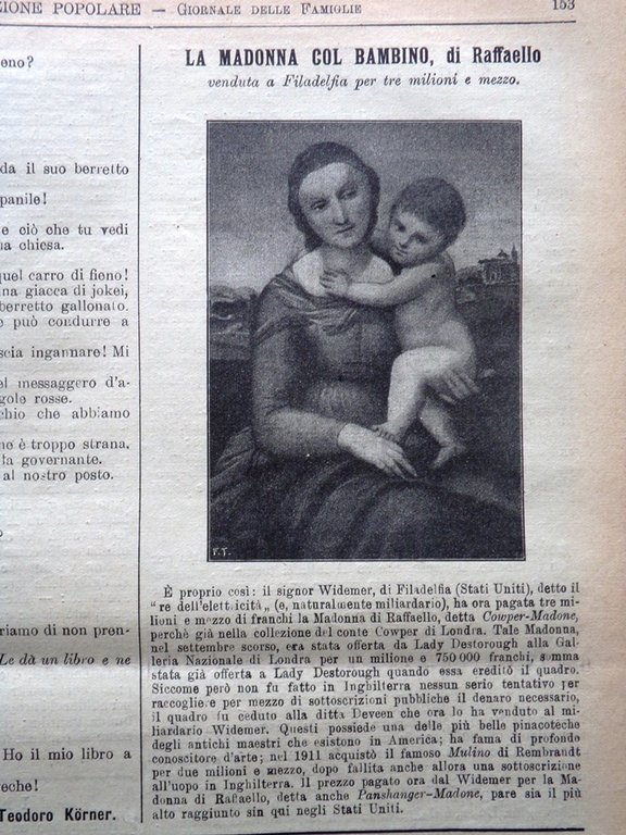 L'Illustrazione Popolare 5 Marzo 1914 Parmelin Aviazione Commedia Korner Albania