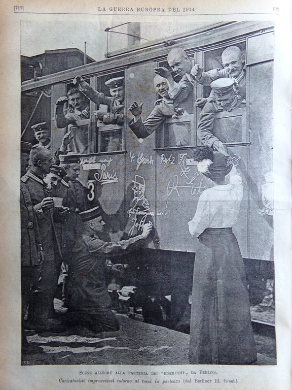 L'Illustrazione Popolare 5 Novembre 1914 WW1 Guerra Mare Imperatori Riservisti