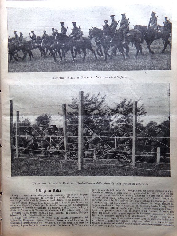 L'Illustrazione Popolare 5 Novembre 1914 WW1 Guerra Mare Imperatori Riservisti