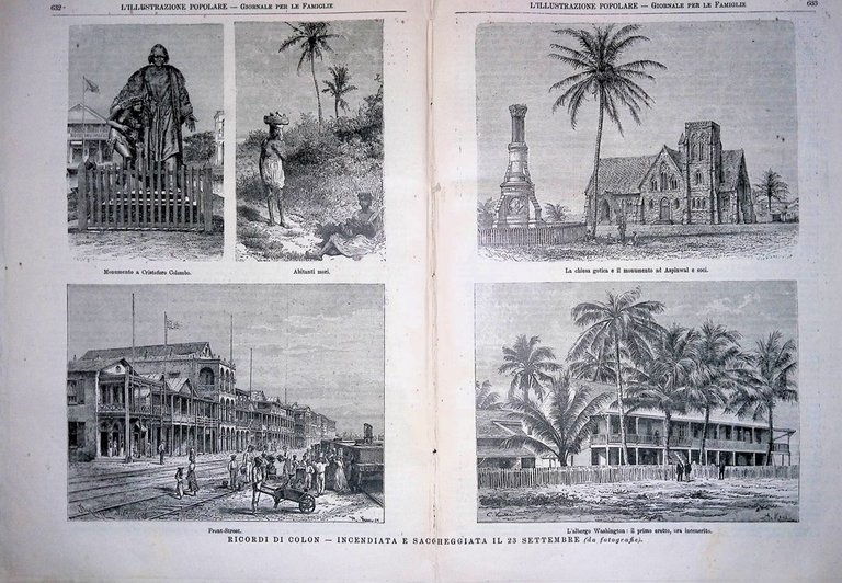 L'Illustrazione Popolare 5 Ottobre 1890 Hector Berlioz Incendio Colon Correnti