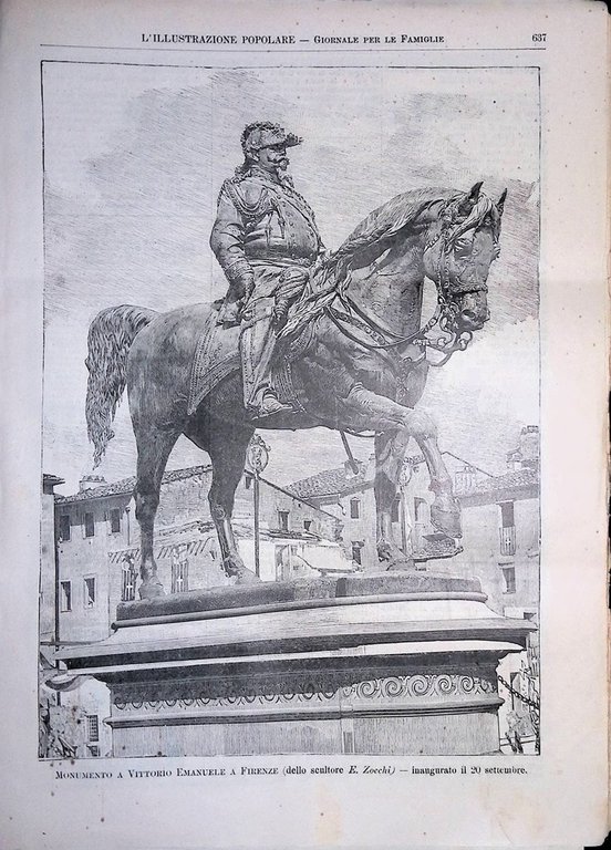 L'Illustrazione Popolare 5 Ottobre 1890 Hector Berlioz Incendio Colon Correnti