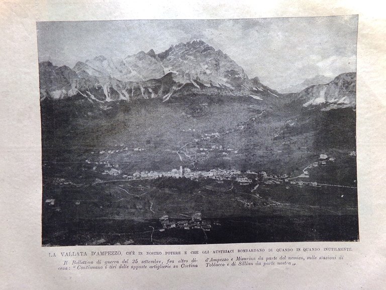 L'Illustrazione Popolare 5 Ottobre 1916 WW1 Cosmano Nordio Valle d'Ampezzo …