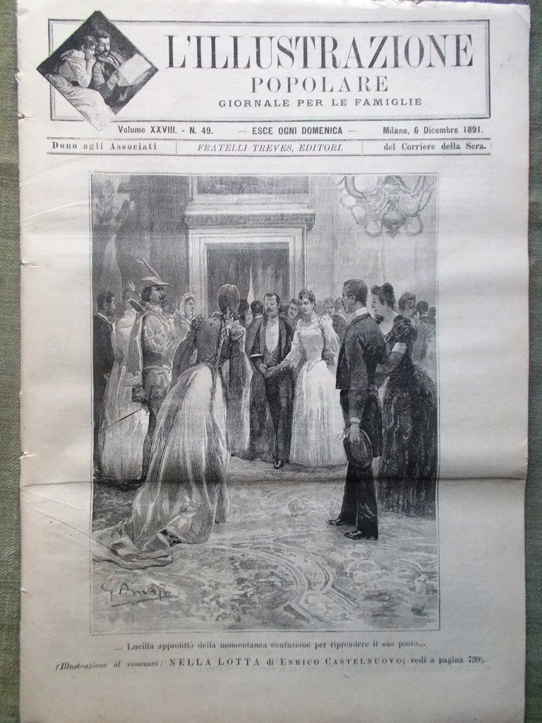 L'illustrazione Popolare 6 Dicembre 1891 Tina Di Lorenzo Etna Palermo …