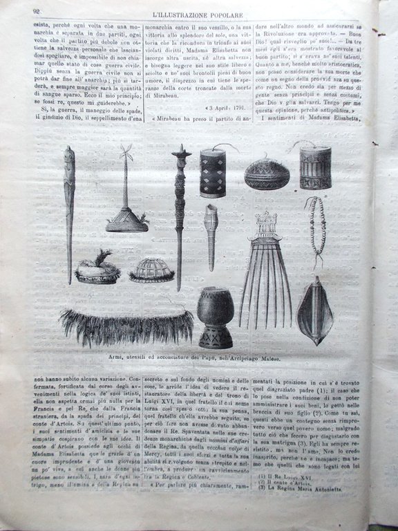 L'illustrazione Popolare 6 Febbraio 1881 Catastrofe del Richelieu Blanqui Ottawa