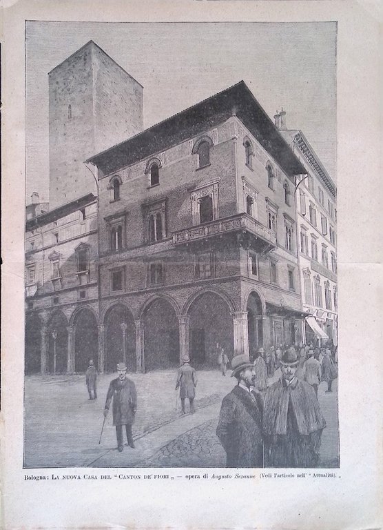 L'Illustrazione Popolare 6 Marzo 1892 De Amicis Rossini Bologna Canton …